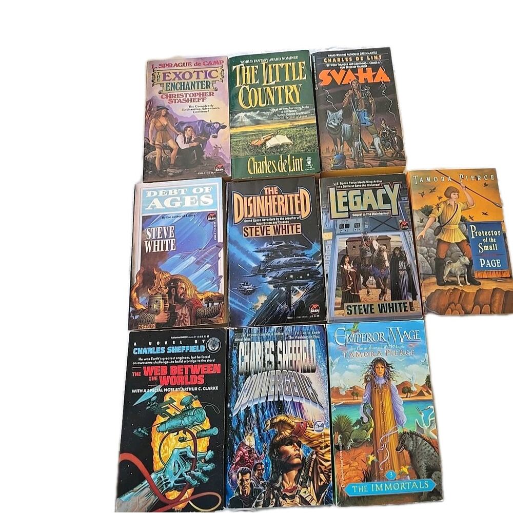 Lot of 10 Vintage Mixed Authors Fantasy Science Fiction Mystery Paperback Books